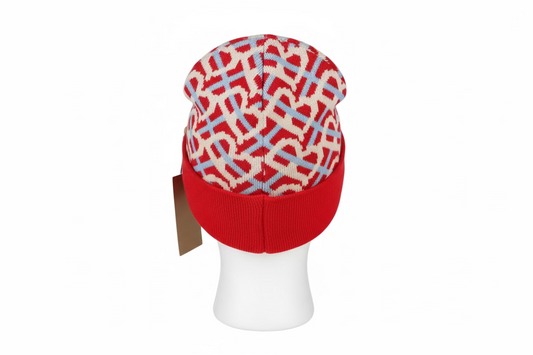 Burberry red beanie