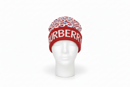 Burberry red beanie