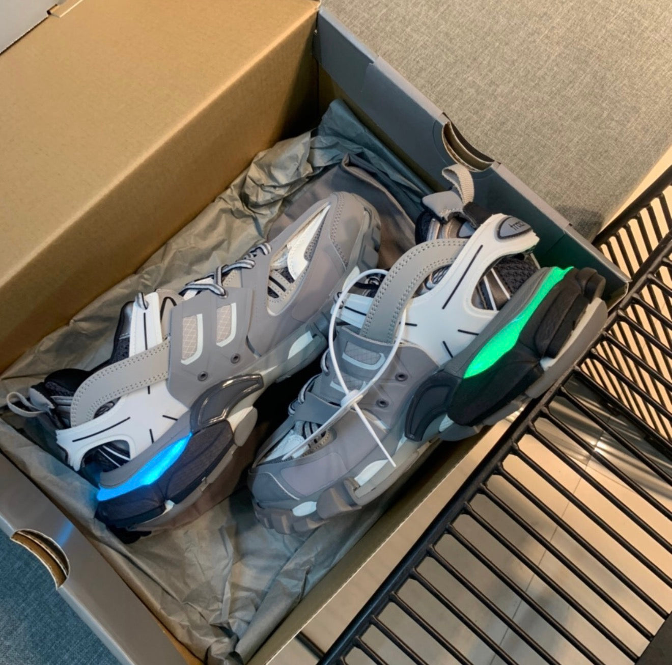BALENCIAGA LED TRACK SNEAKERS (MEN)