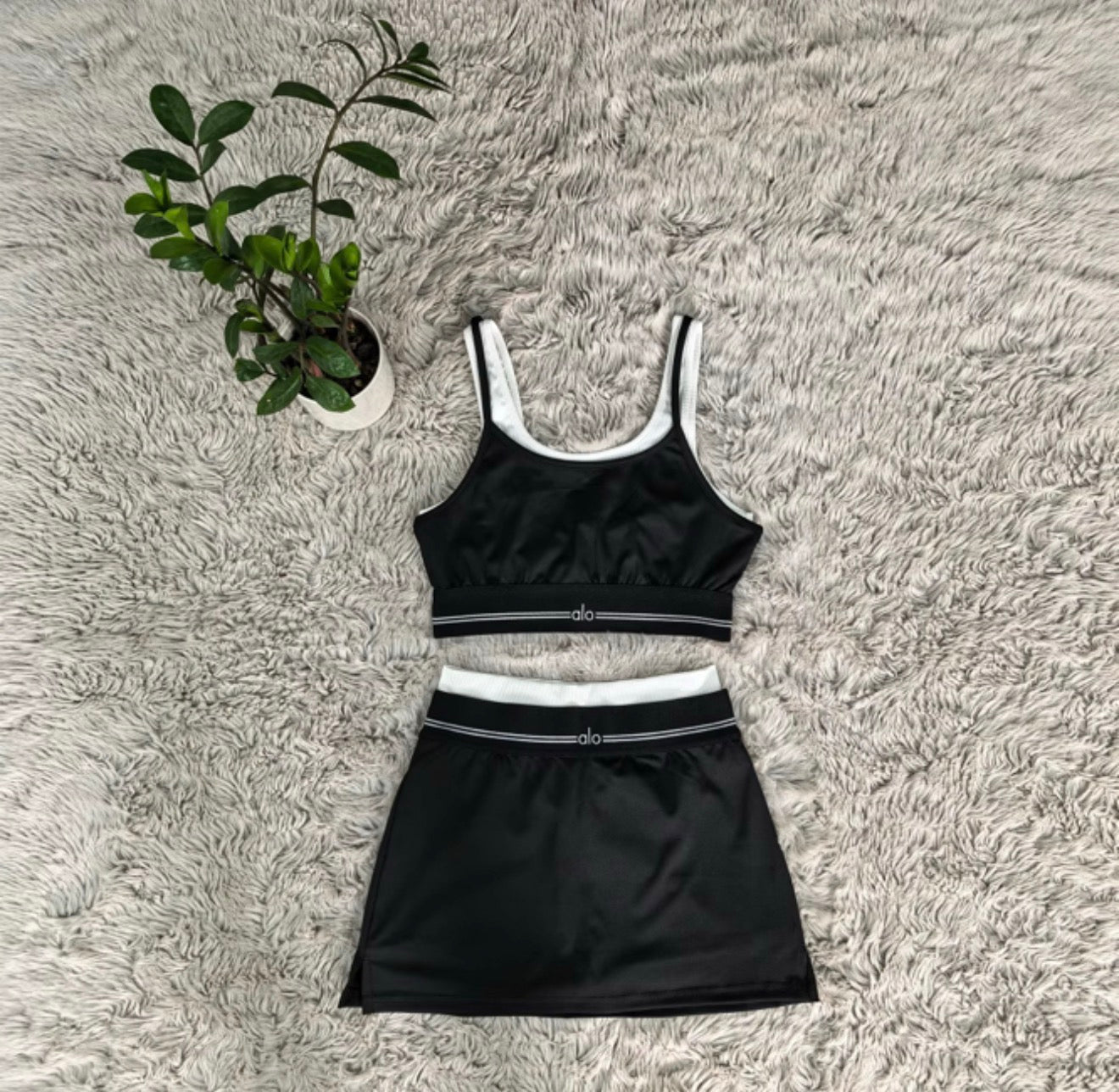 Alo skirt/short set