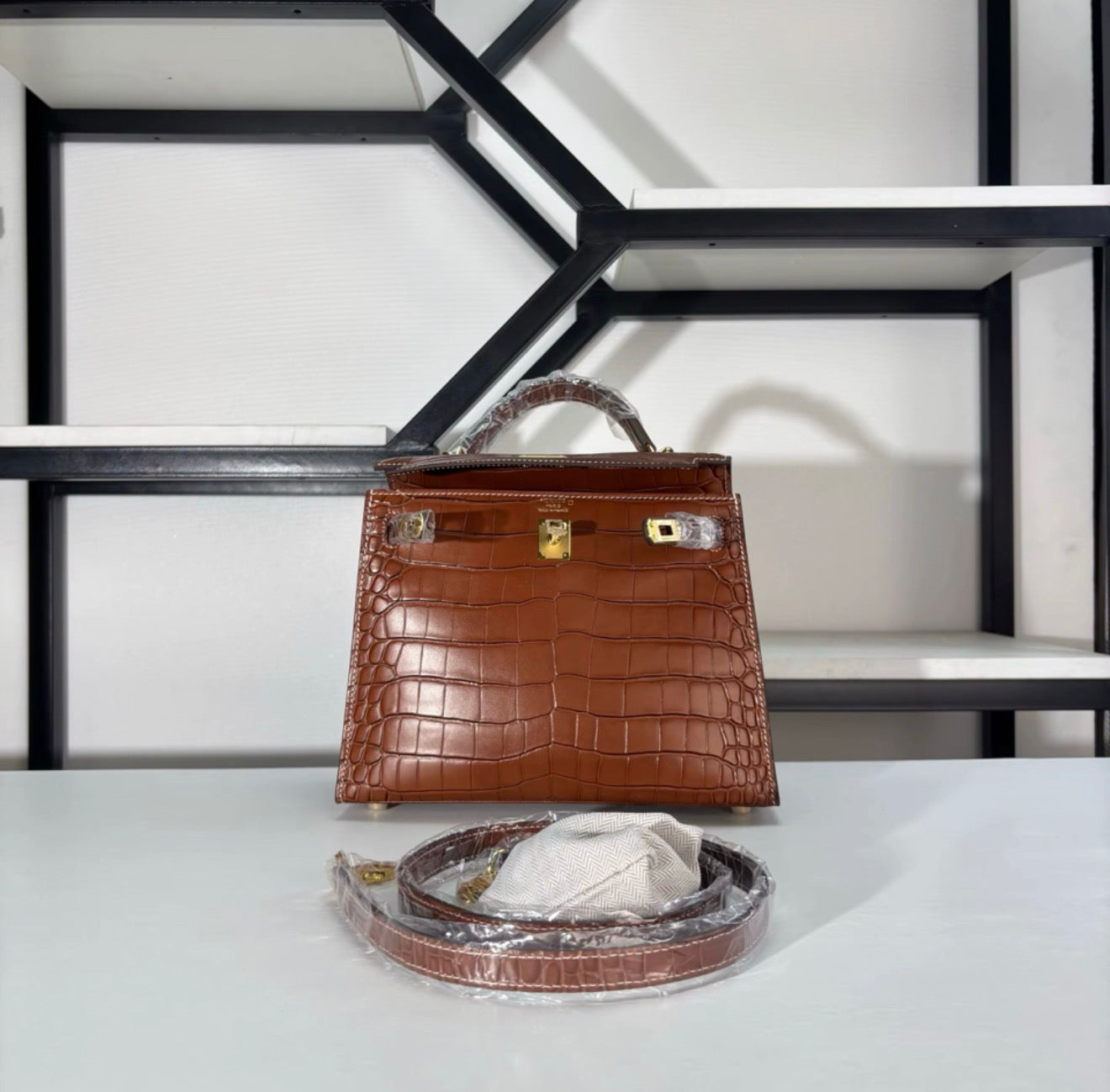 HERMES BIRKIN KELLY 19 MINI CROCODILE BAGS