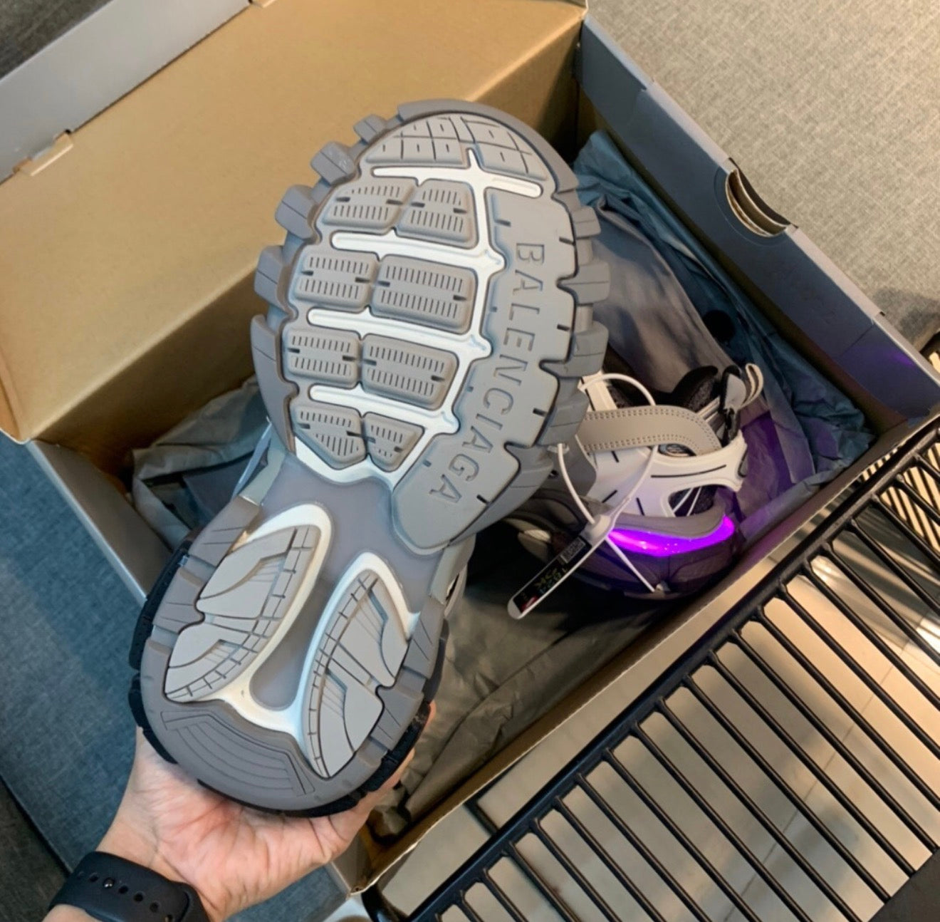 BALENCIAGA LED TRACK SNEAKERS (MEN)