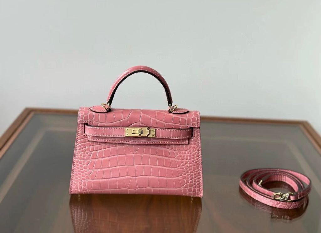 HERMES BIRKIN KELLY 19 MINI CROCODILE BAGS