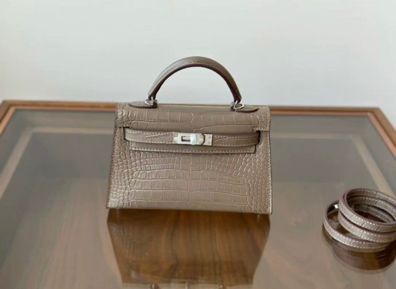 HERMES BIRKIN KELLY 19 MINI CROCODILE BAGS