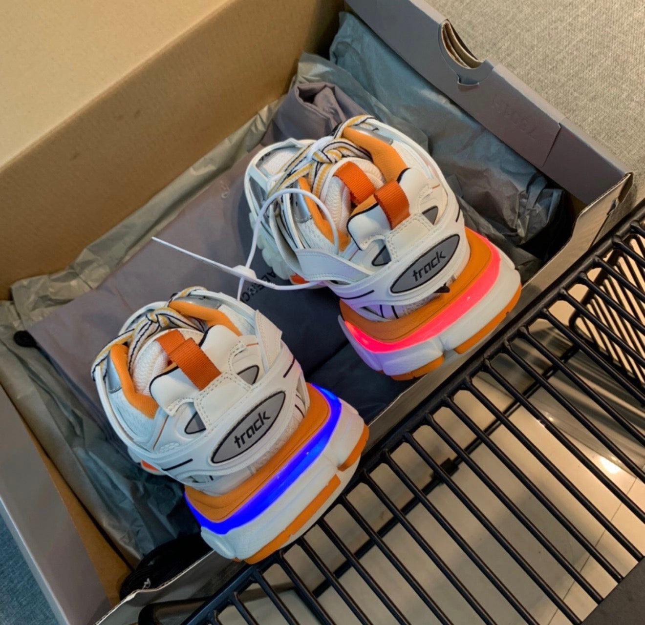 BALENCIAGA LED TRACK SNEAKERS (MEN)
