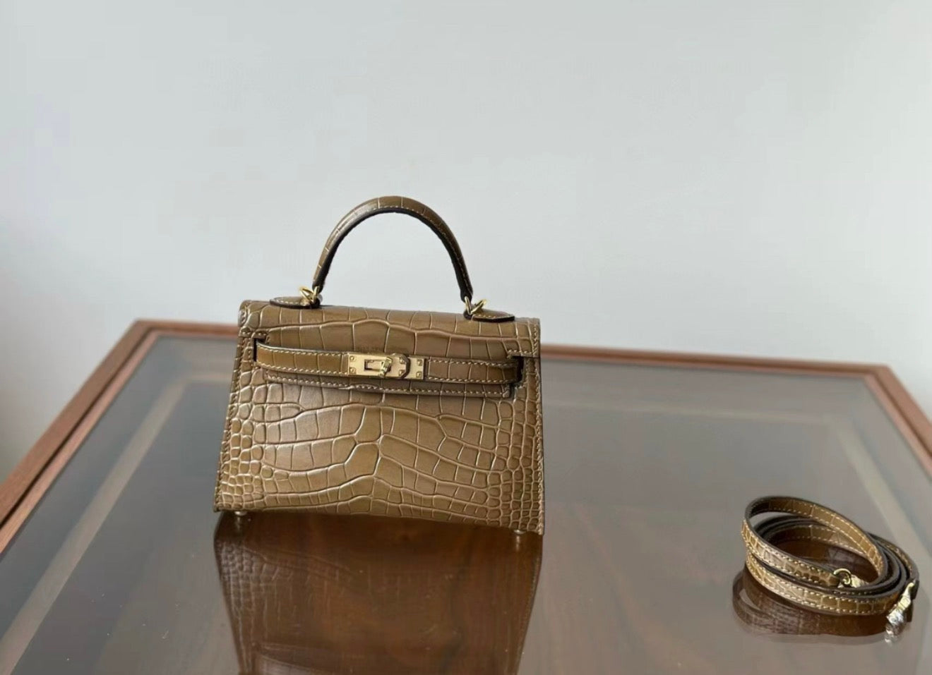 HERMES BIRKIN KELLY 19 MINI CROCODILE BAGS