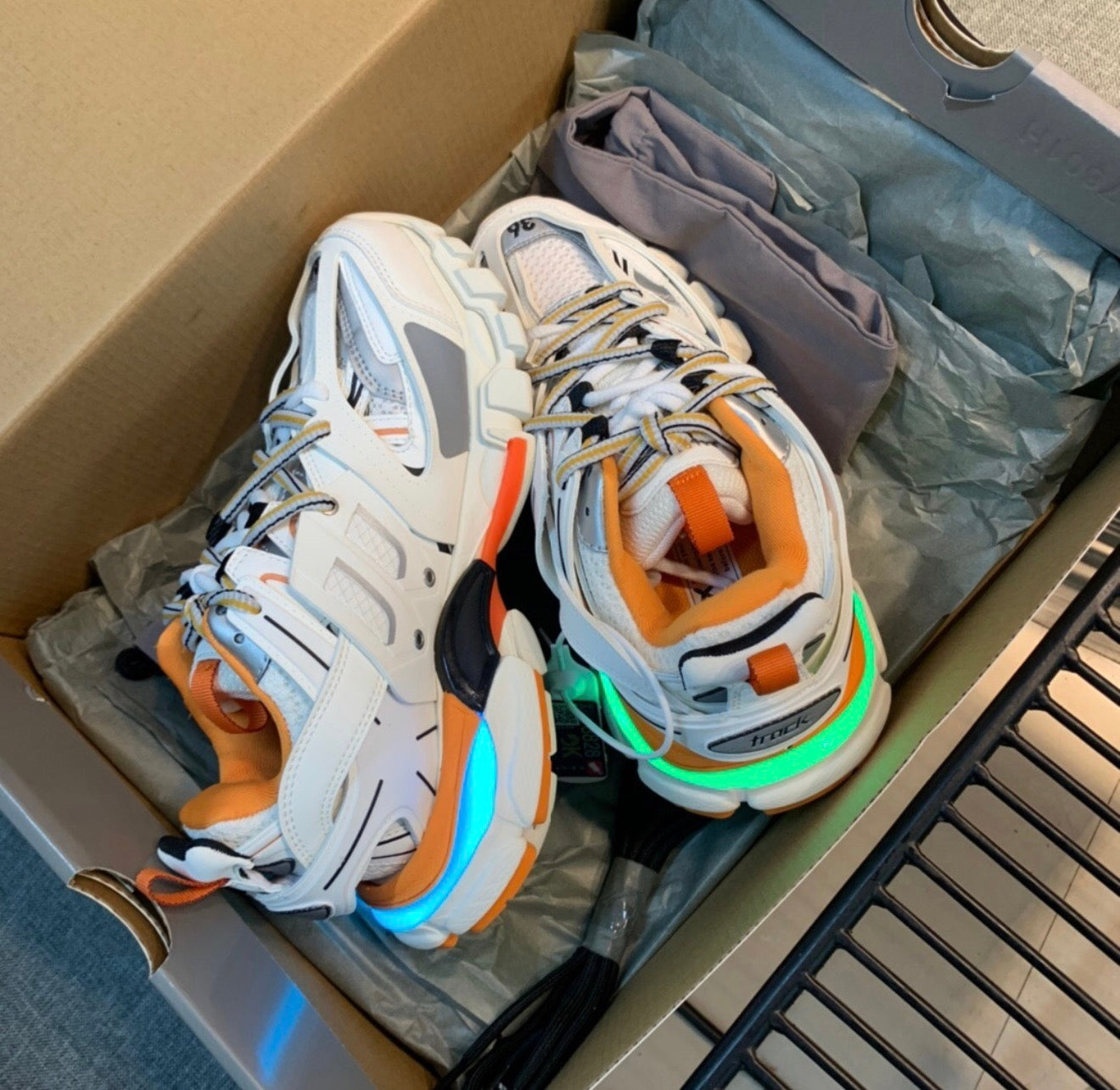 BALENCIAGA LED TRACK SNEAKERS (MEN)