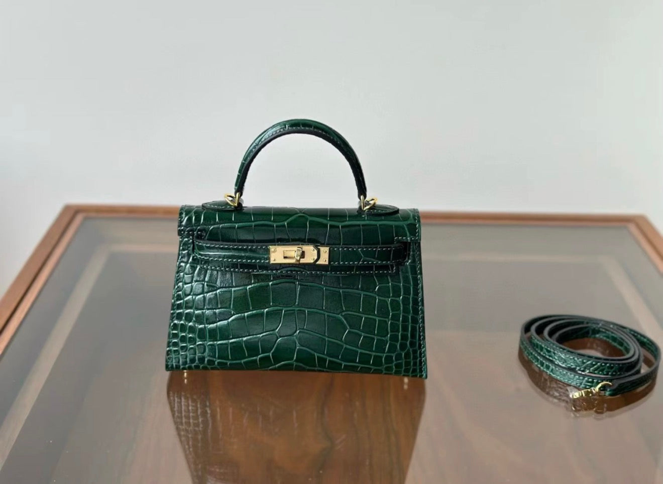 HERMES BIRKIN KELLY 19 MINI CROCODILE BAGS