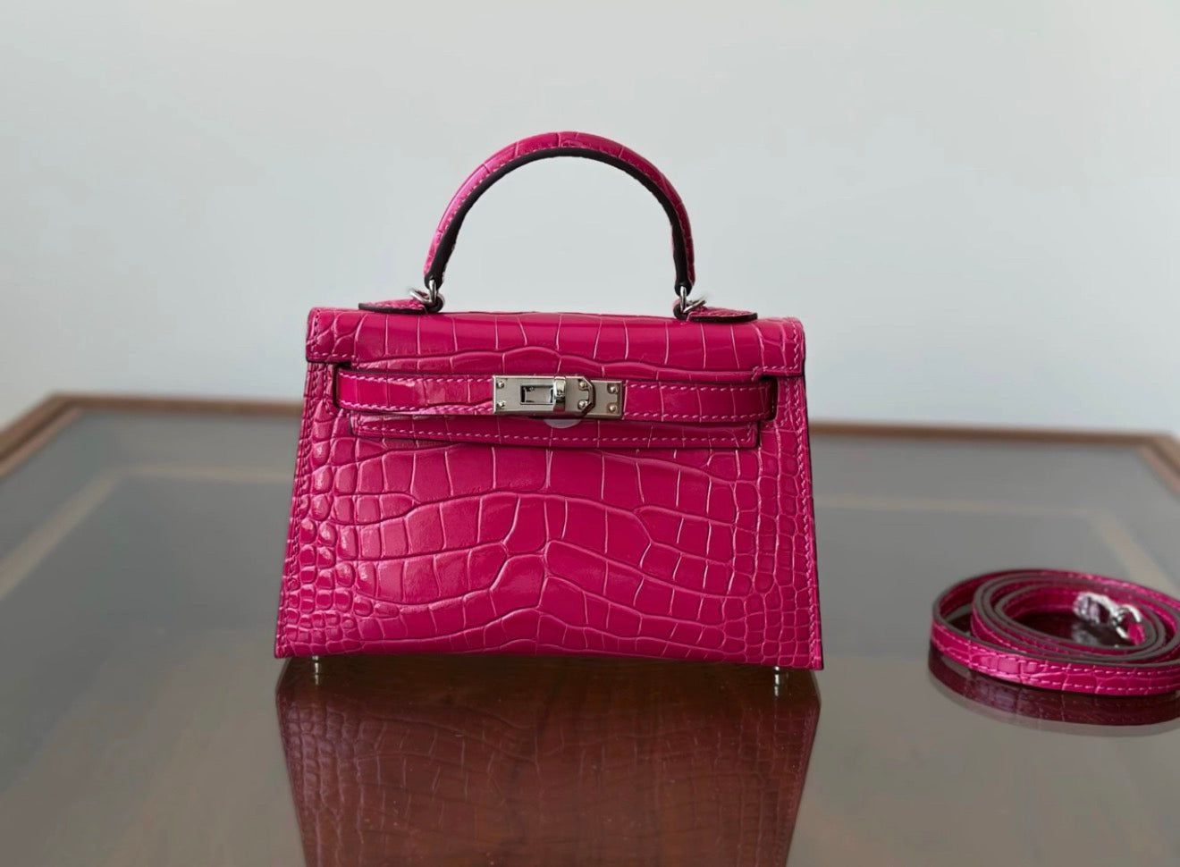 HERMES BIRKIN KELLY 19 MINI CROCODILE BAGS