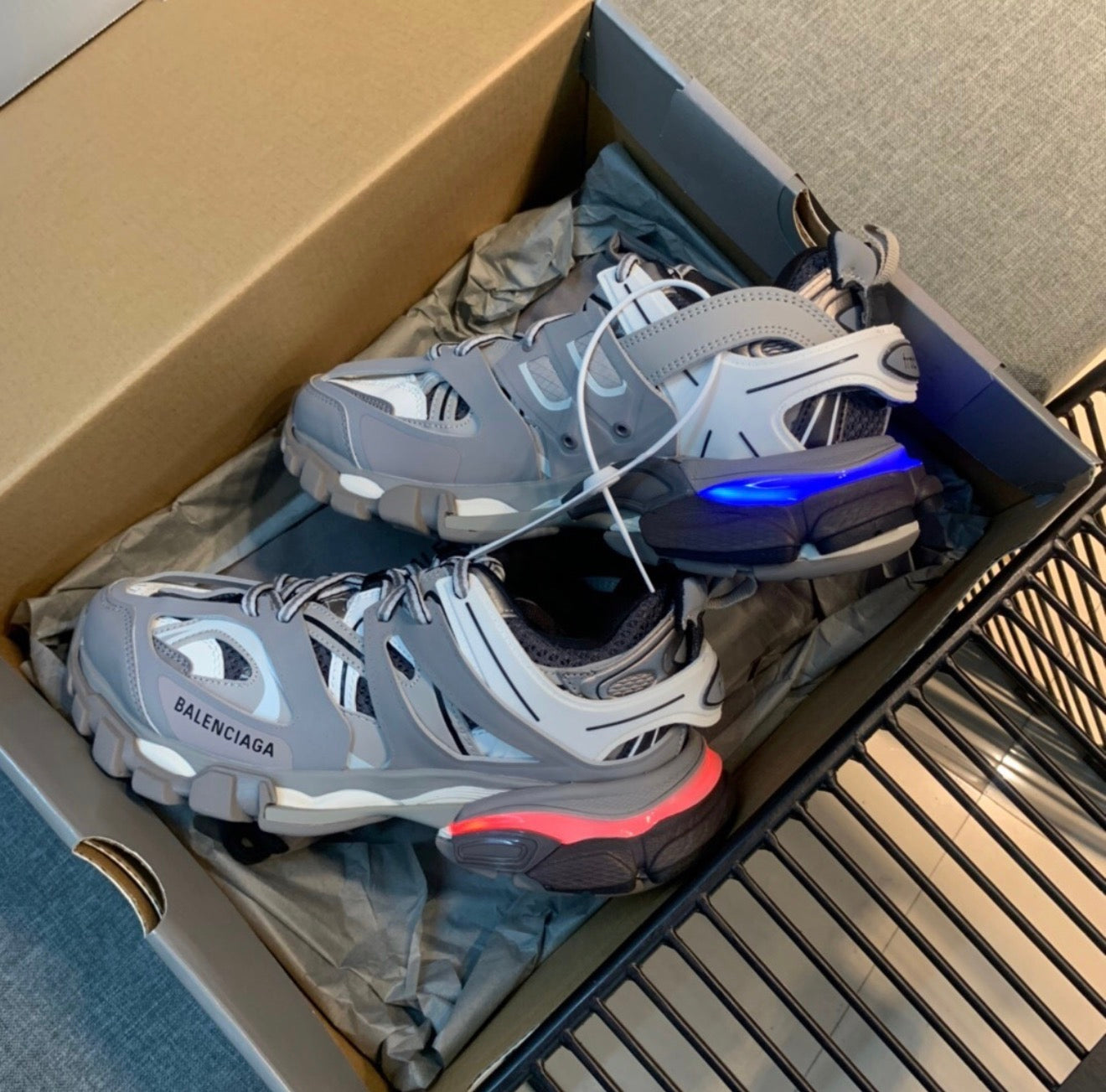 BALENCIAGA LED TRACK SNEAKERS (MEN)