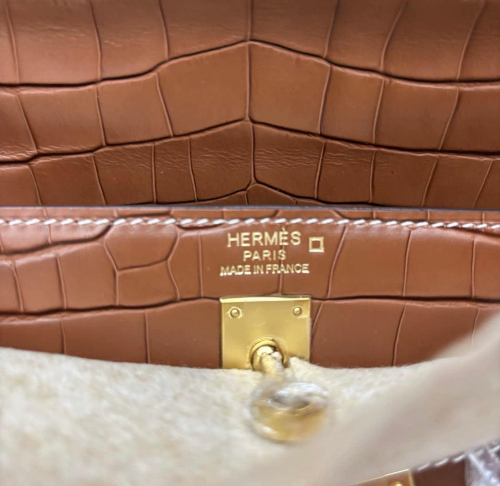 HERMES BIRKIN KELLY 19 MINI CROCODILE BAGS