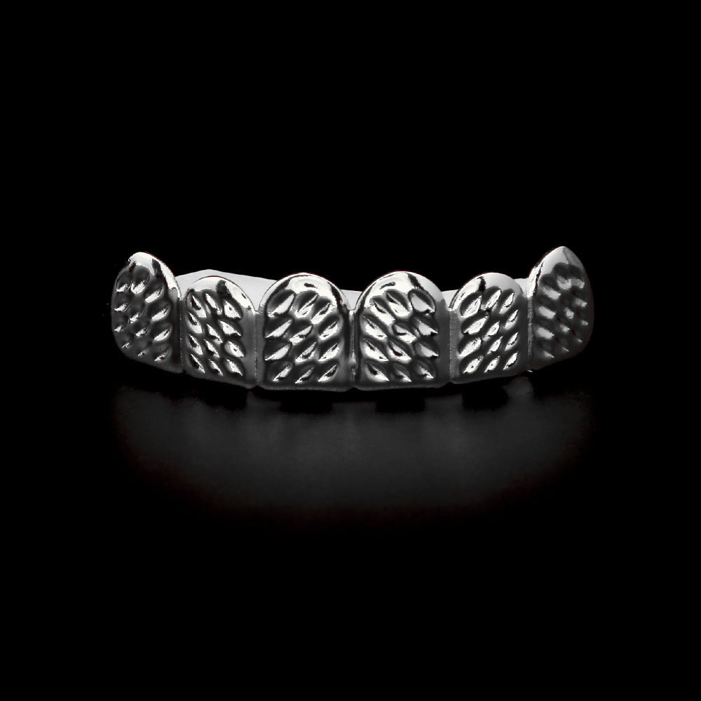 Hip-hop polished braces with gold electroplating