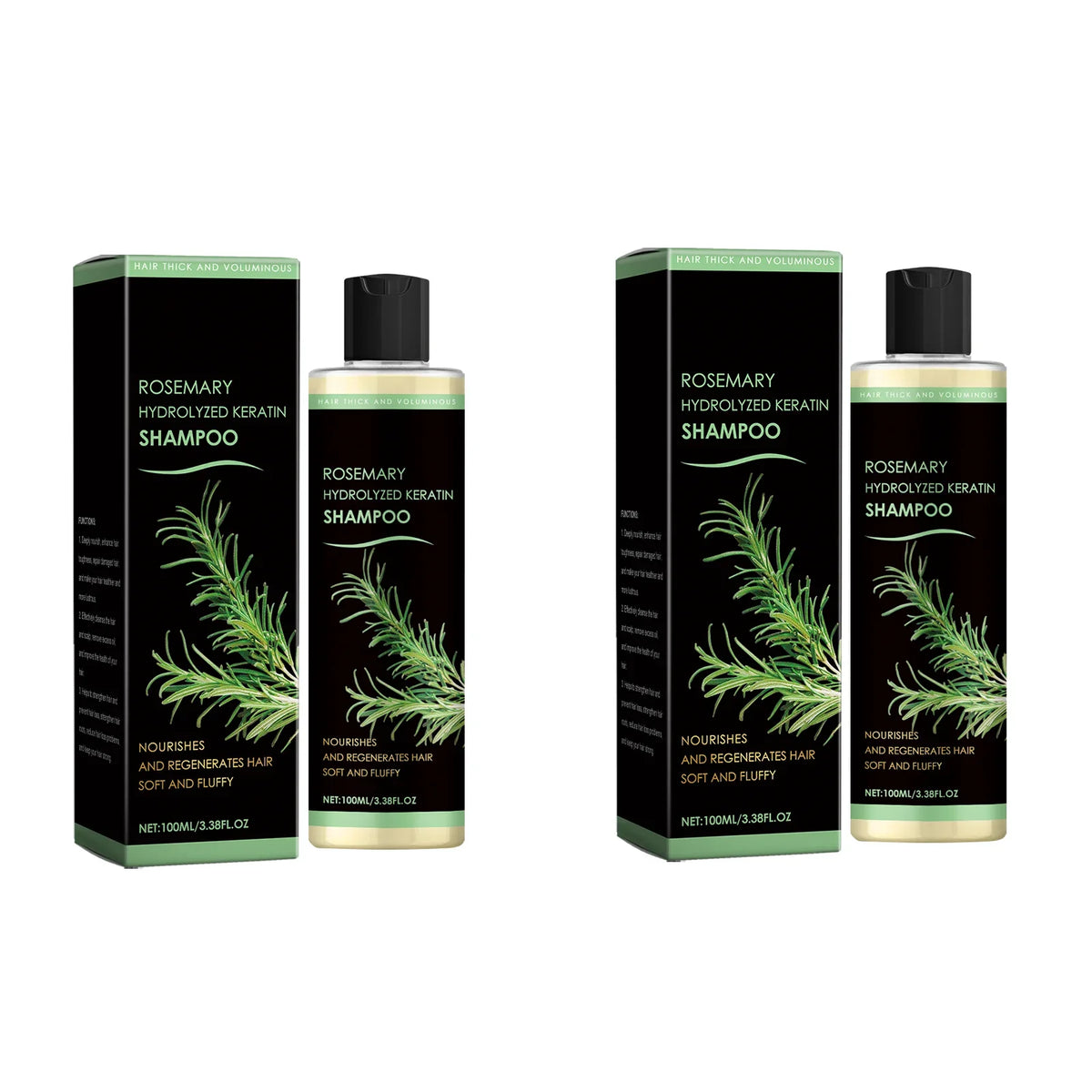 Rosemary Natural Shampoo Hair Thickness Loss Deep Nourishing Scalp Care Strengthen Repair Damaged Oil Control For Men Women
